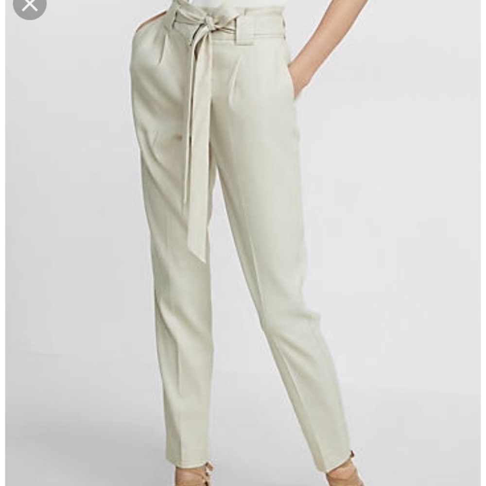 Express high waisted linen pants